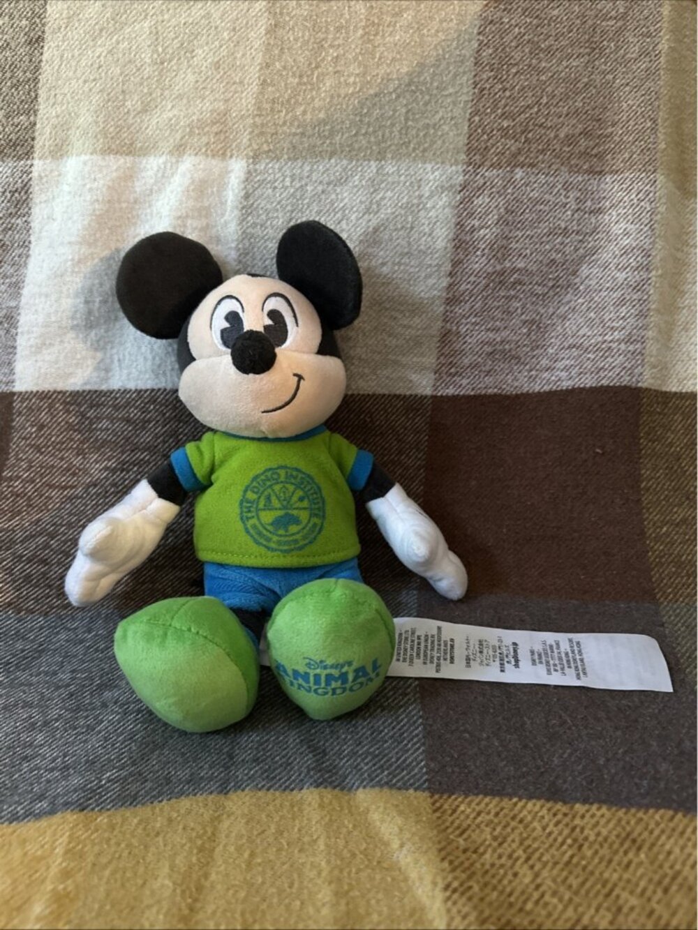 Disney Parks Dinoland USA Plush Mickey Mouse Dino Institute Animal Kingdom 16 In